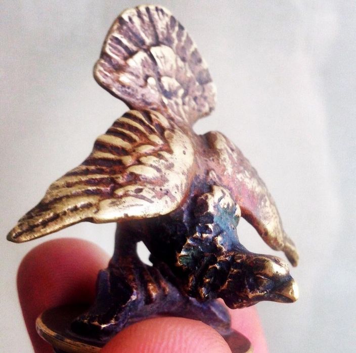 Бронзовое Навершие "Глухарь", Австрийская Империя. Винтаж