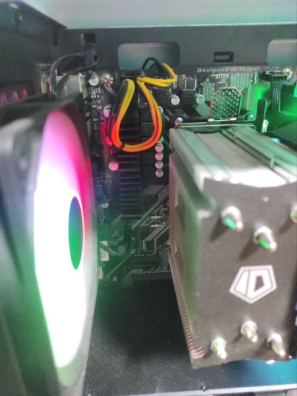 Ryzen 5 1600 + gigabyte b450M S2H + охлад на проц