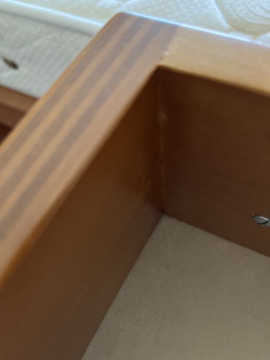 Quarto de casa em cerejeira, cama de casal com estrado, colchao, movel