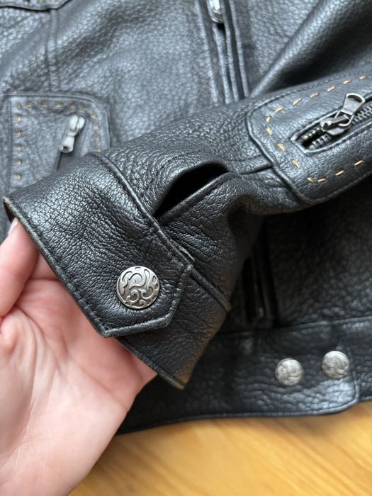 Нова шкіряна італійська чоловіча куртка Vera Pelle