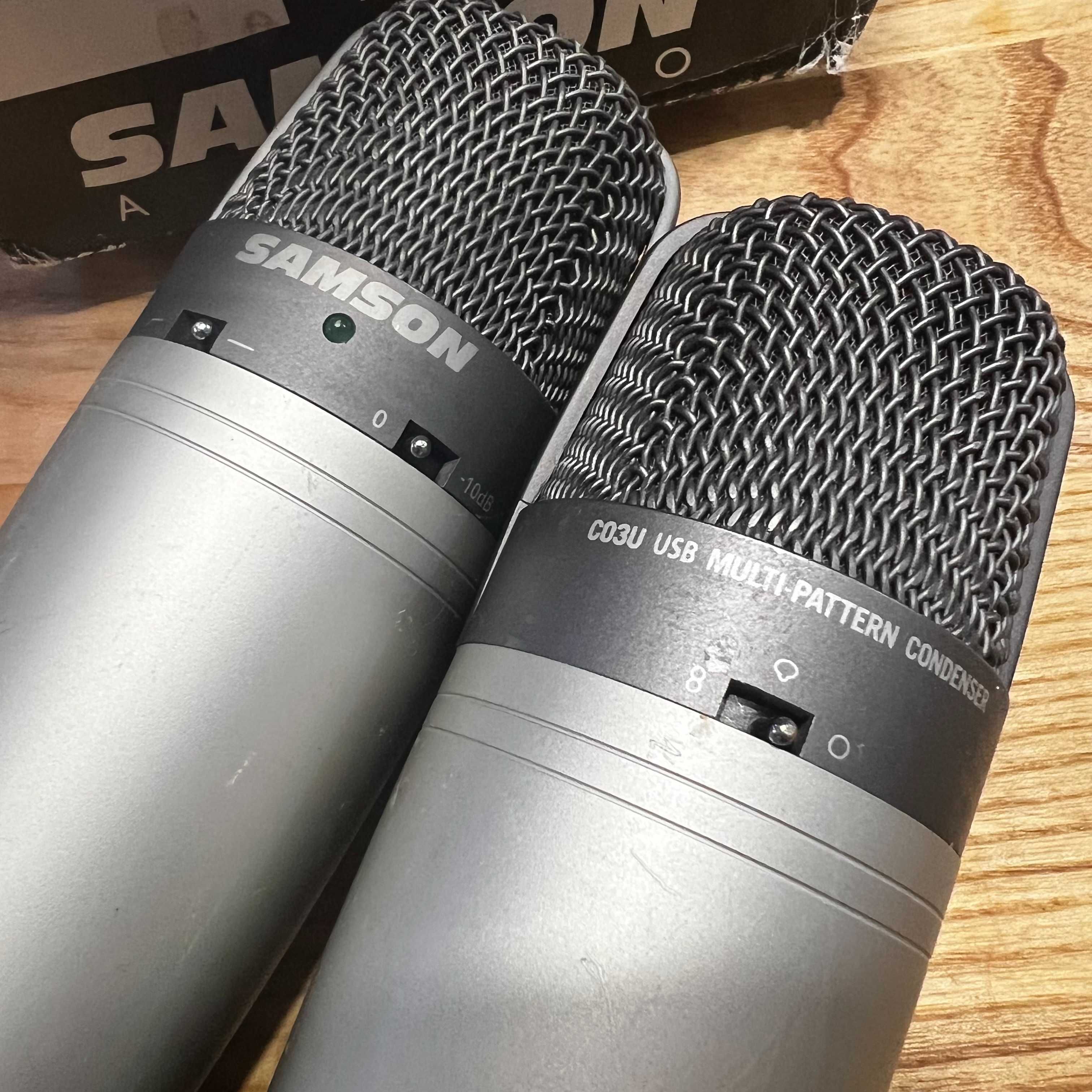 мікрофон USB - SAMSON C03U, Mackie EM-91CU USB