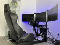 Simulador Baquet + Guiador/Pedais T500RS