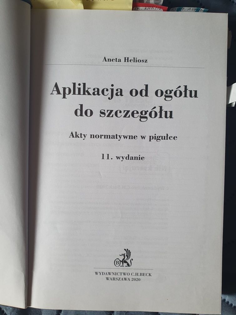 Aplikacja od ogółu do szczegółu. A.Heliosz, C.H.Beck