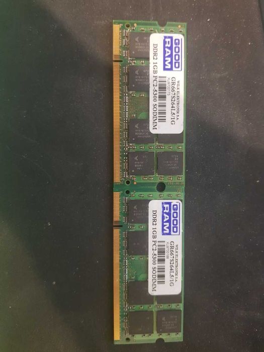 Оперативная память Goodram ddr2 1 gb PC2-5300 SODIMM