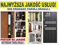 Drzwi WEJŚCIOWE -zewnętrzne z MONTAŻEM drewniane i metalowe