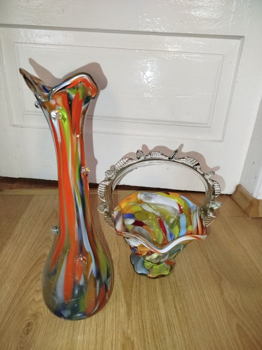 Komplet - wazon i koszyk