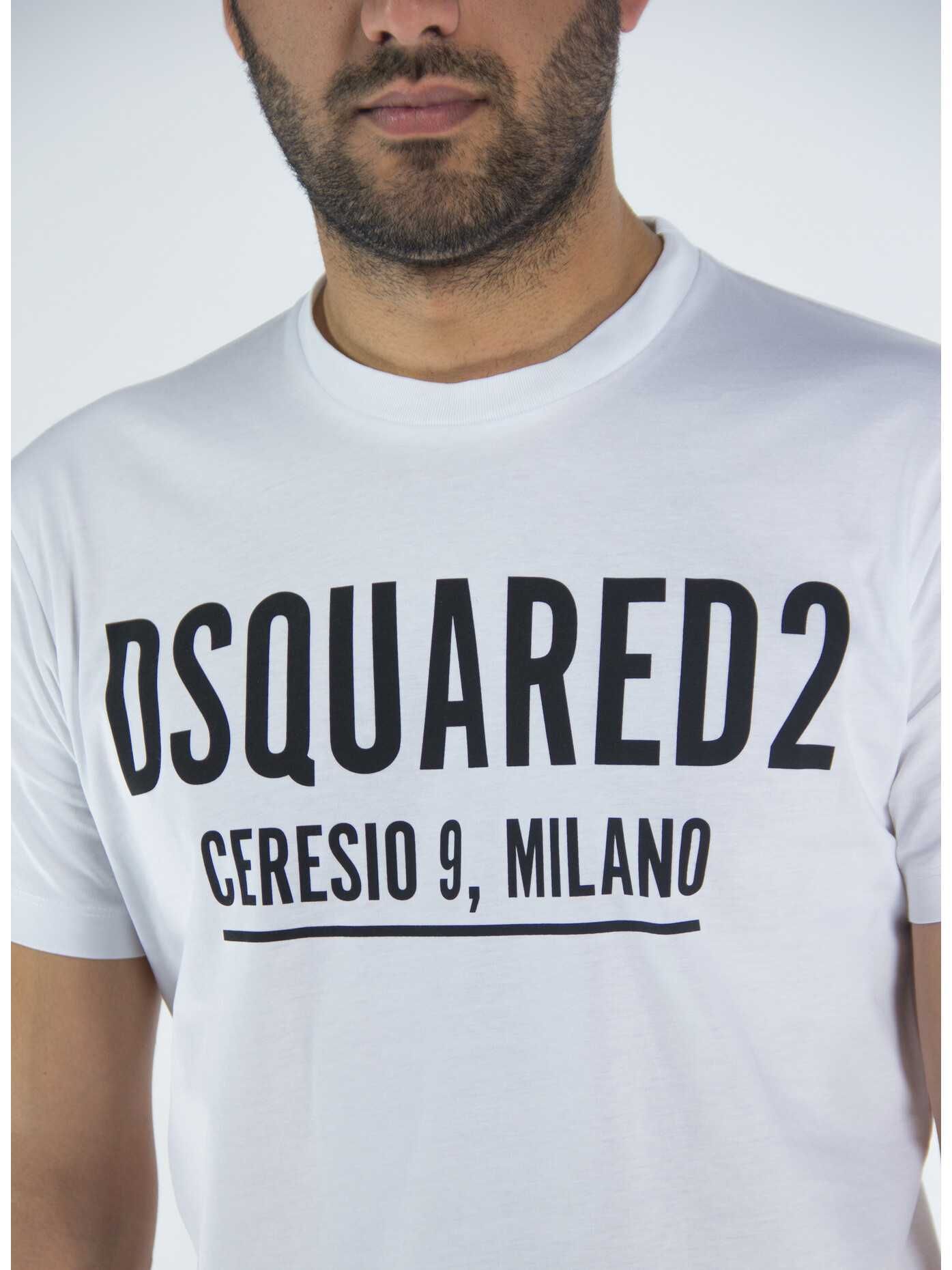 DSQUARED2 MILANO włoski t-shirt koszulka męska WHITE