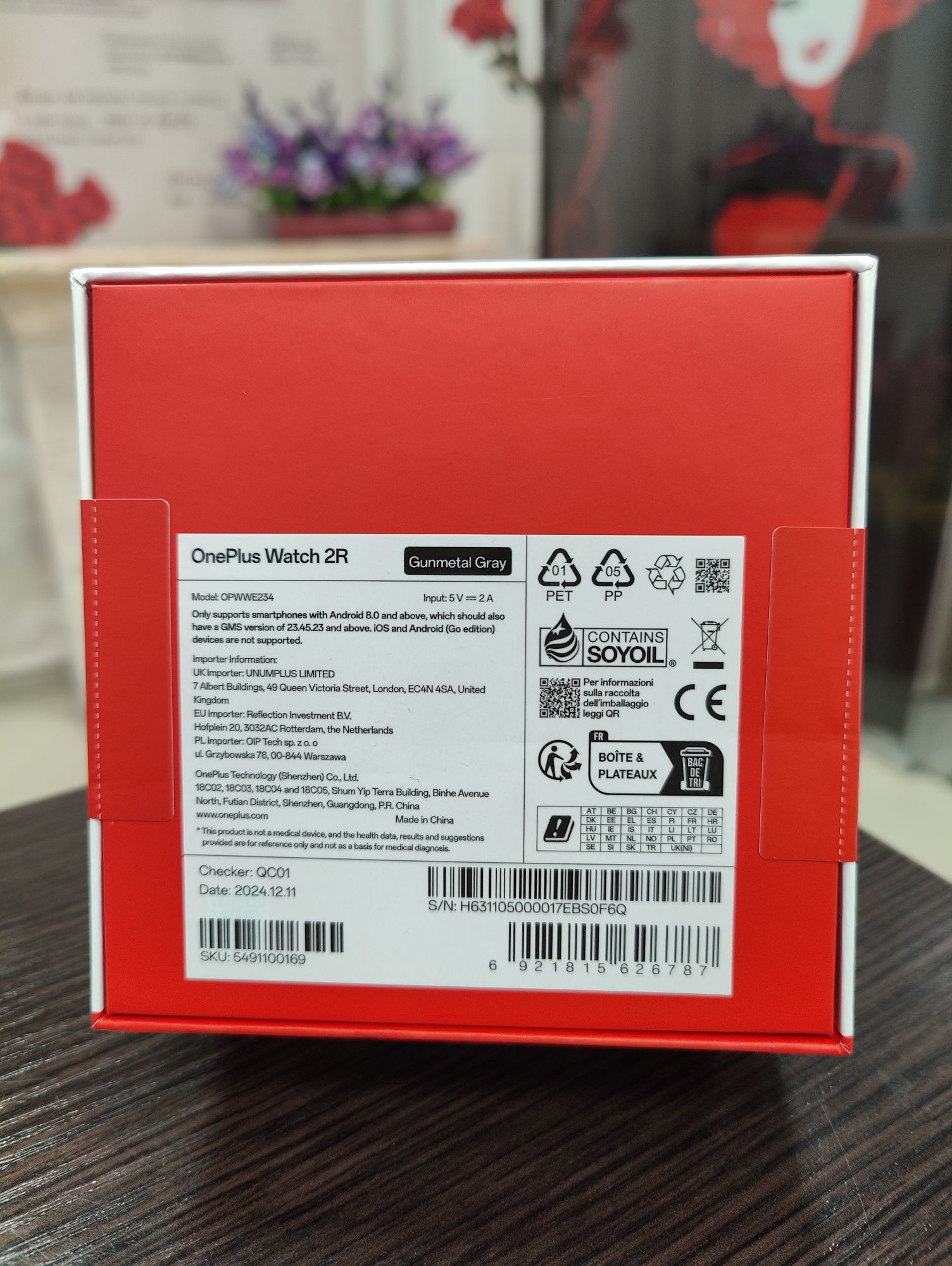 Смарт-годинник OnePlus watch 2r  Global , nfc, ip68, 100h battery