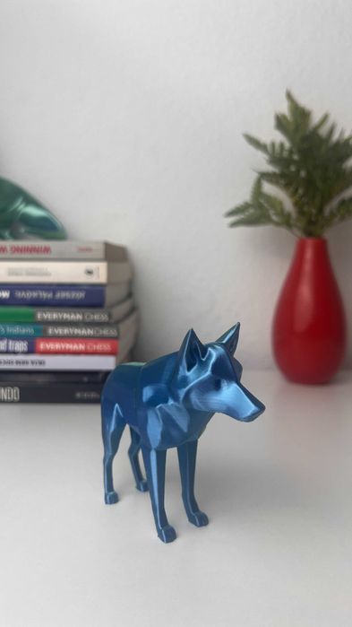 Lobo Decorativo em 3D