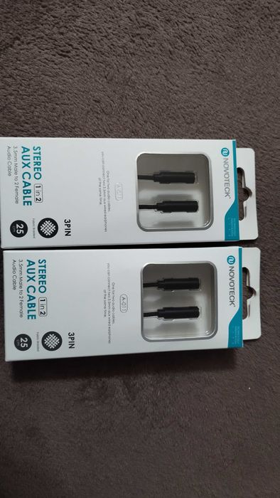 Cabo stereo aux 2 em 1