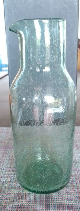 Jarro  água/ refresco em vidro "bolhas"