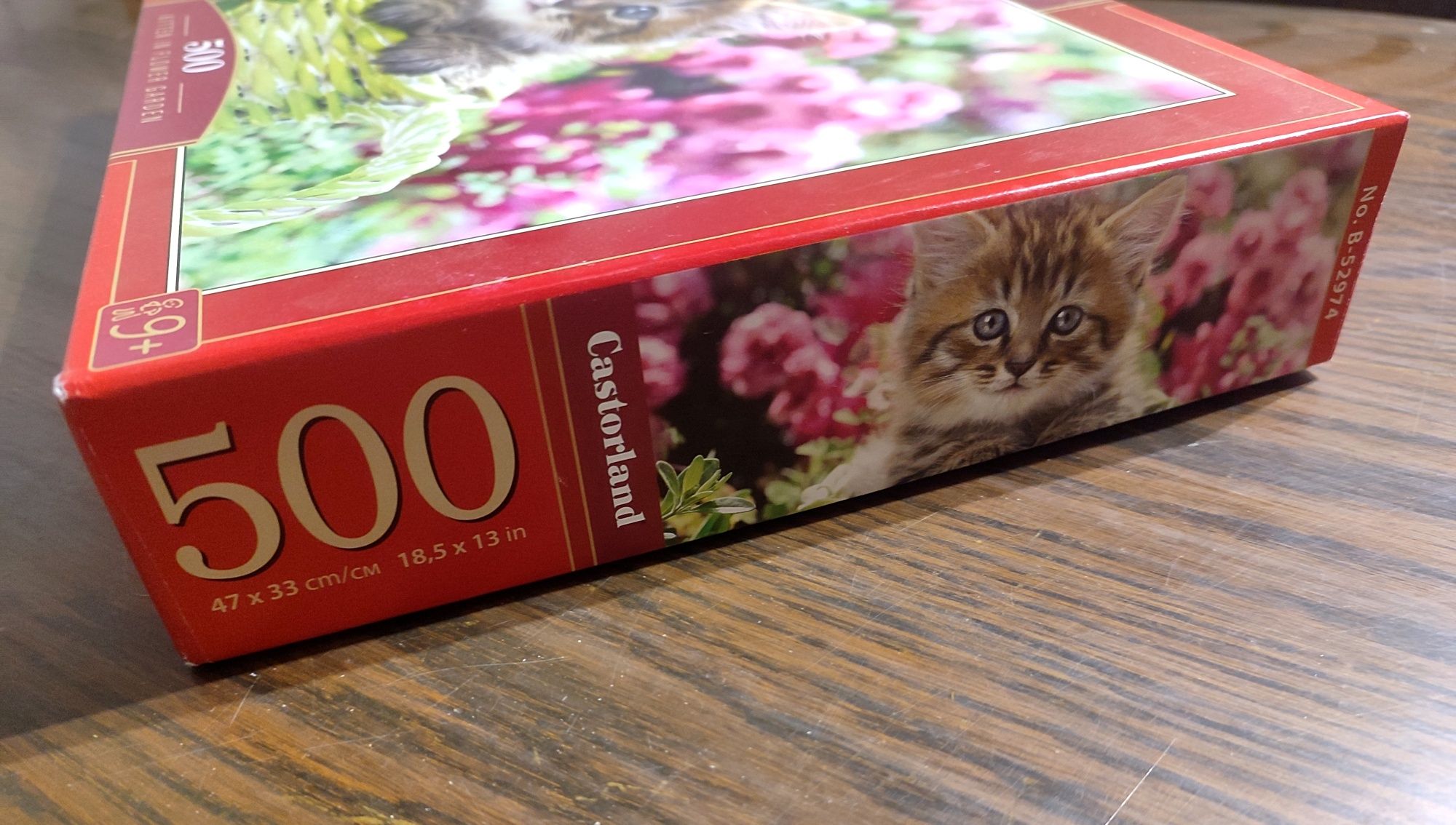 Puzzle Castorland 500 el. Kitten in flower garden Kotek B-52974 (-1)