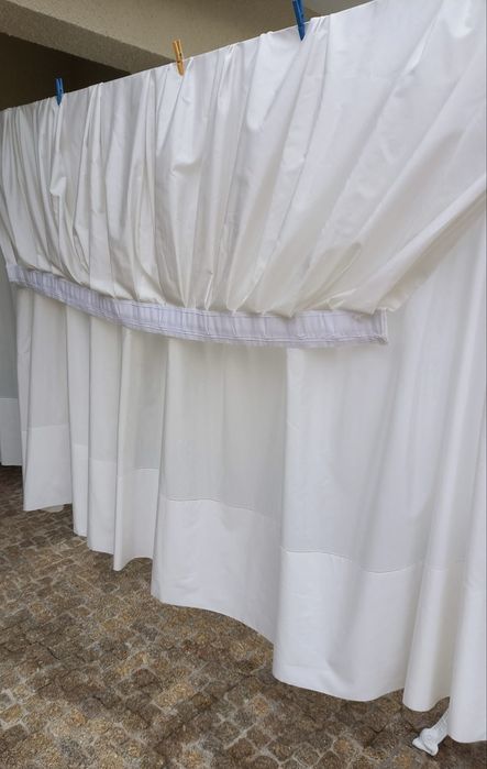 2 Cortinados acetinados