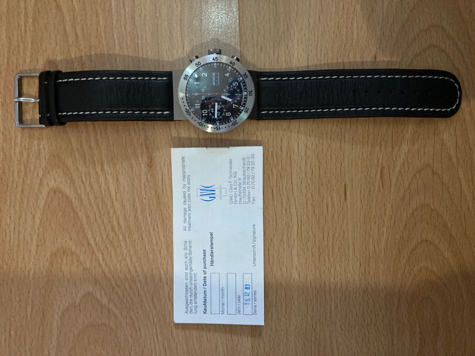 Relógio Aviator chronograph Volkswagen design