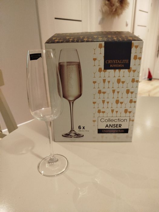 Kieliszki do szampana Crystalite Bohemia Anser