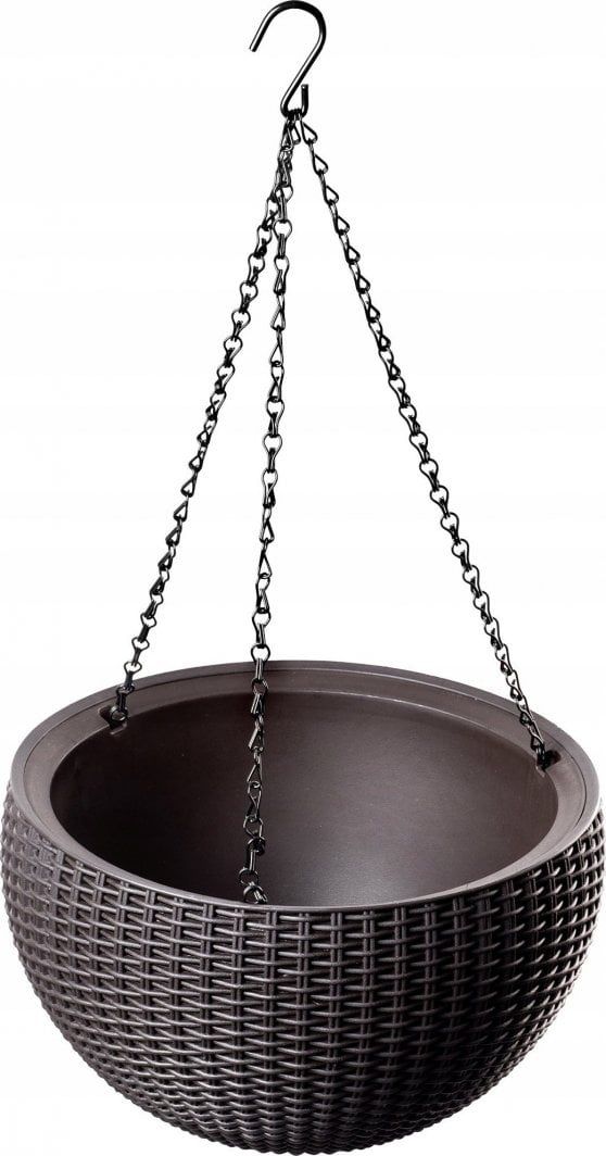 Doniczka wisząca Keter Hanging Sphere 35x22 cm Doniczka z łańcuszkiem