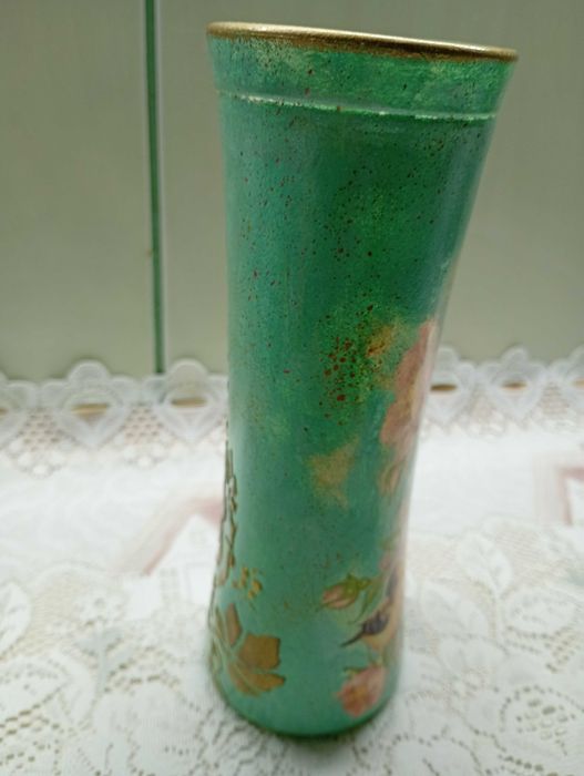 Ваза для квітів скляна. Декор ручної роботи