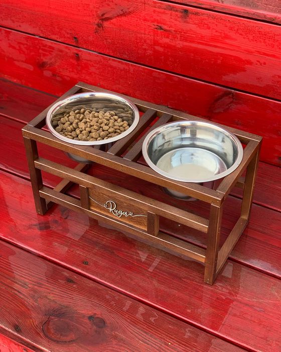 Подарунок для собаки! Підставка для лабрадора, миски 1,8 л в комплекті