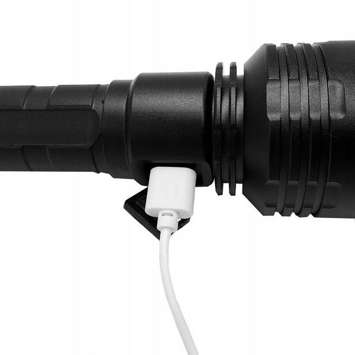 SZPERACZ LED Latarka Taktyczna + GRATIS Survivalowa Myśliwska MOCNA