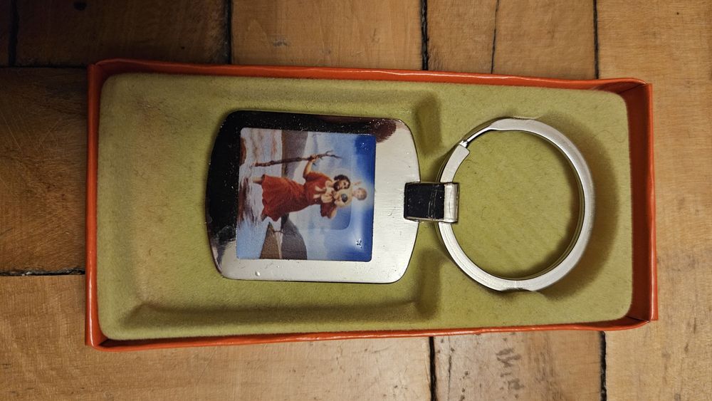 Brelok breloczek  Matka Boska i Św. Krzysztof