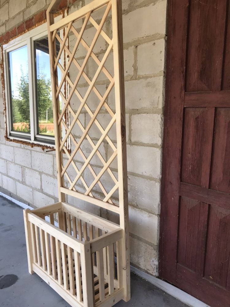 Donica pergola wykonana ze sosny