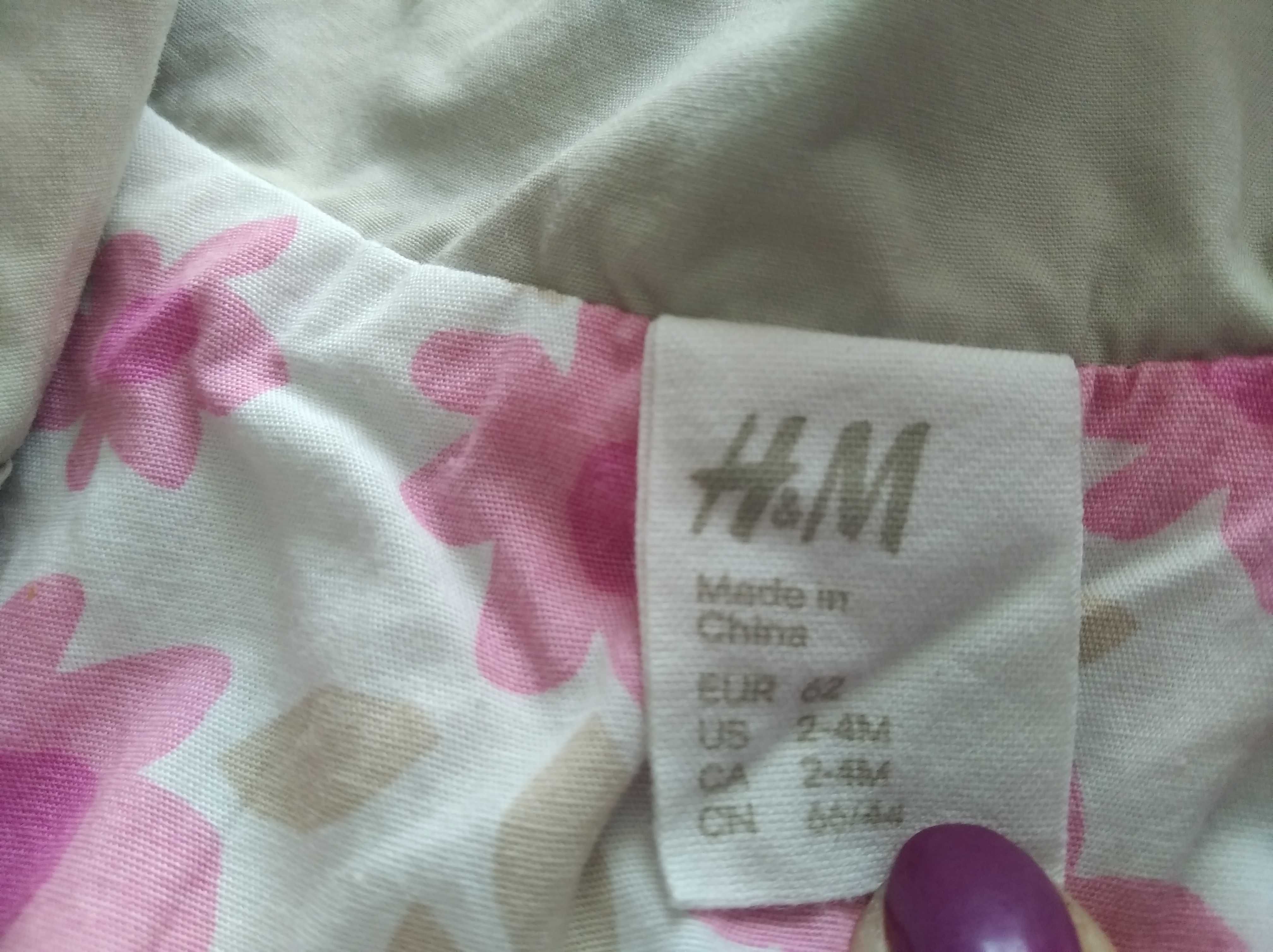 Wiosenny płaszczyk dla dziewczynki H&M, r. 62