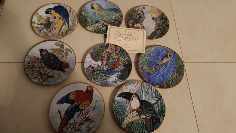Set 8 pratos coleção "Jóias vivas da floresta tropical"