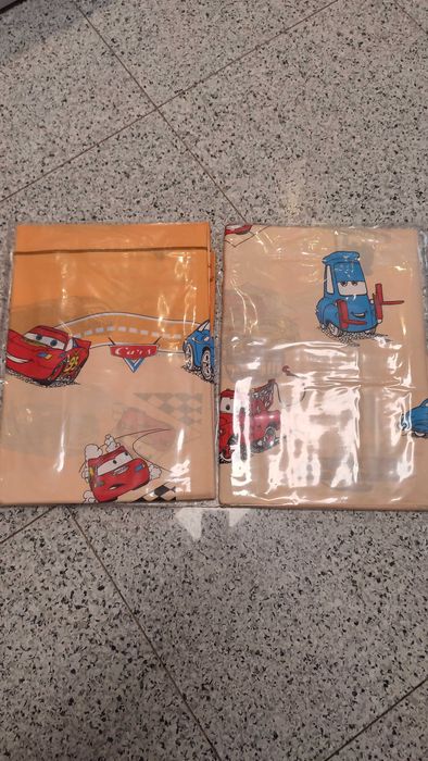 Jogo de Lençóis Solteiro Cars, 100% algodão