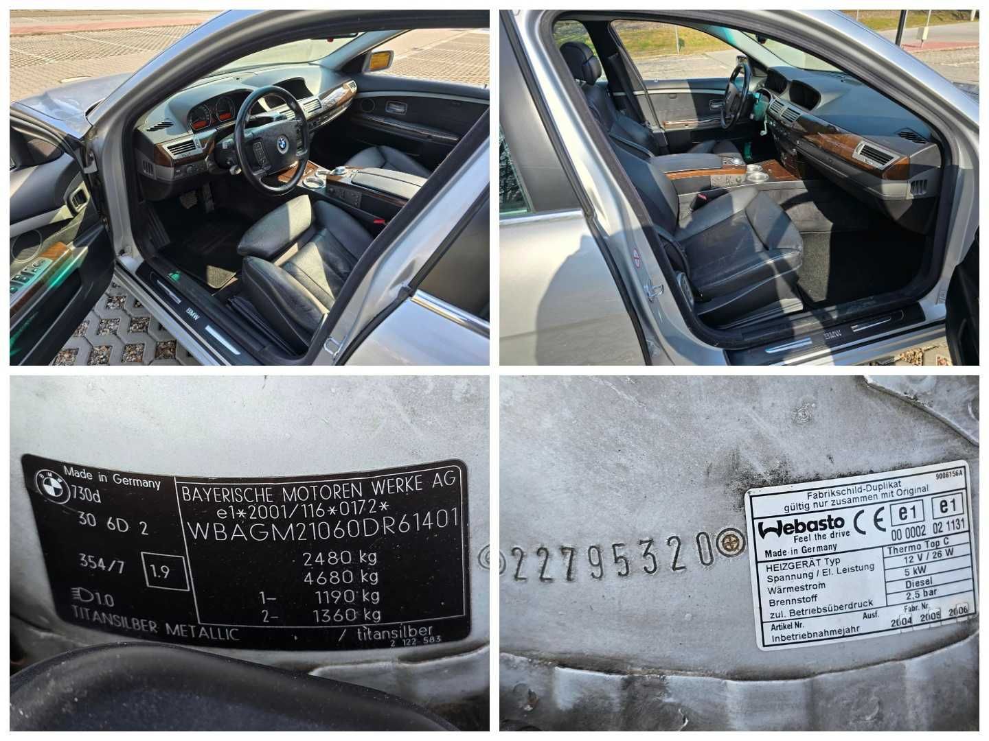 BMW E65 730D 2004 - Mały przebieg, naprawy, bogate wyposażenie