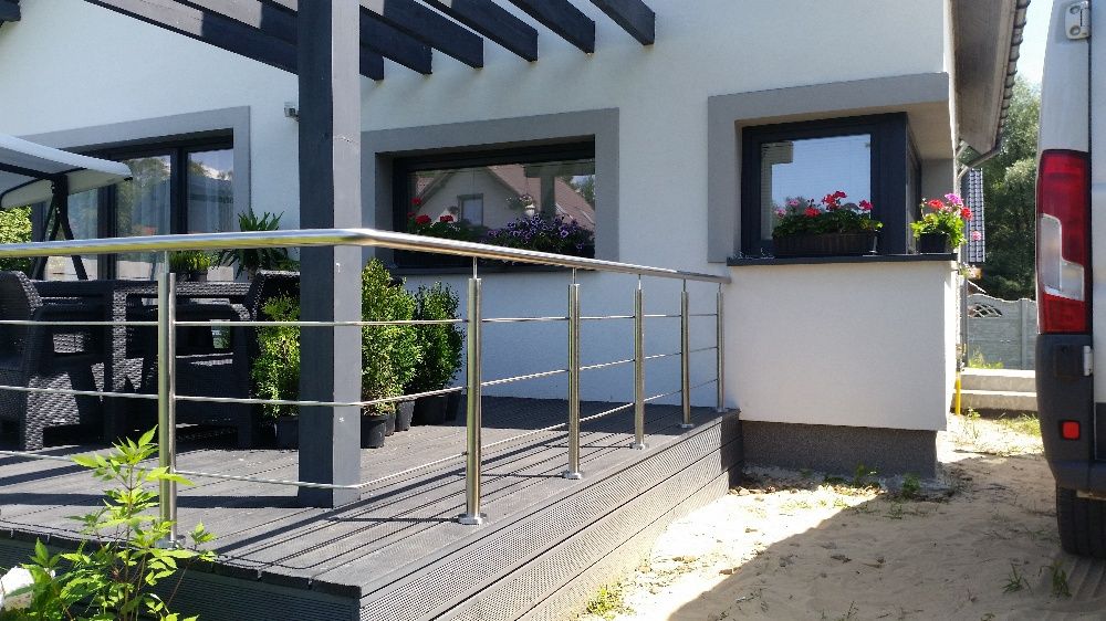 Balustrady balustrada nierdzewna balkonowa balkonowe schodowe INOX