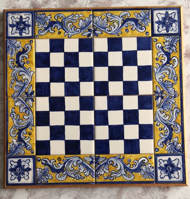 Tabuleiro de Xadrez em azulejos