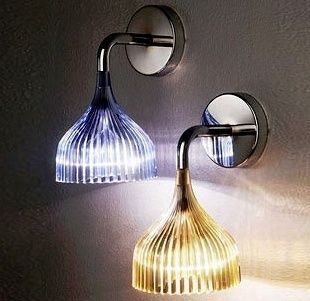 KARTELL Kinkiet E' kryształowy designer Ferruccio Laviani + żarówka