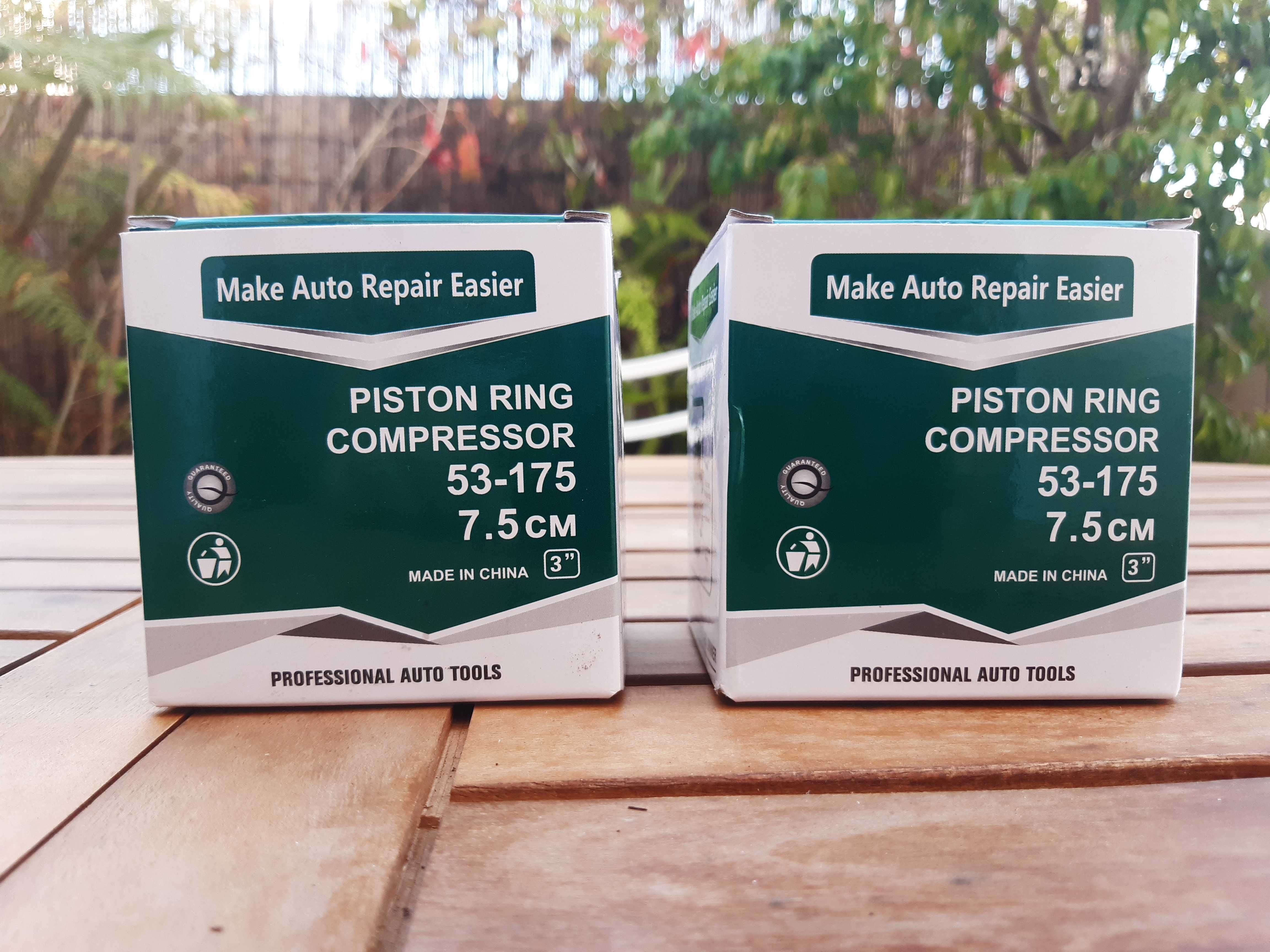 Dois Compressores de segmentos de piston