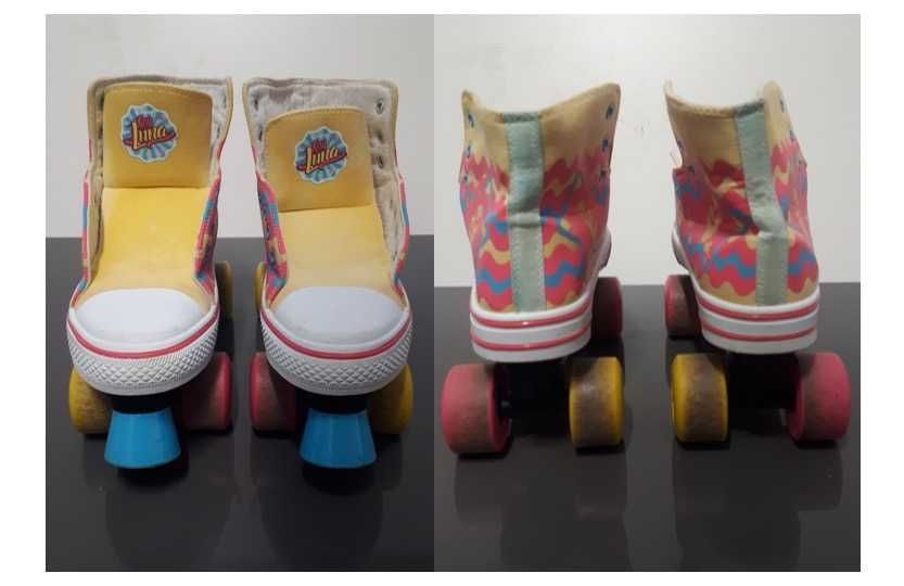 Patins Quad [Soy Luna™ | 38/39] + Capacete [M/54-58cm] + Proteções [M]