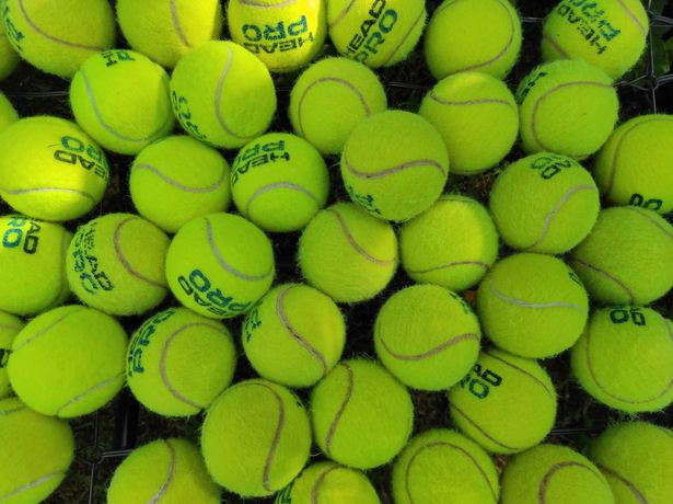 Piłki do tenisa ziemnego używane