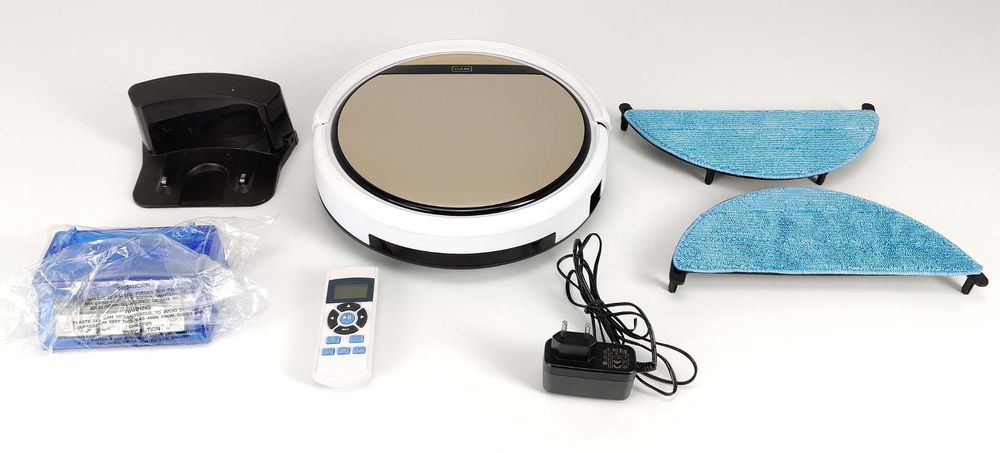 ZACO V5sPro z funkcją mopowania, automatyczne odkurzanie, bezworkowy