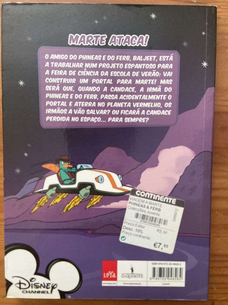 Lote 3 livros juvenis – WUANT / Spider Man / Phineas e Ferb