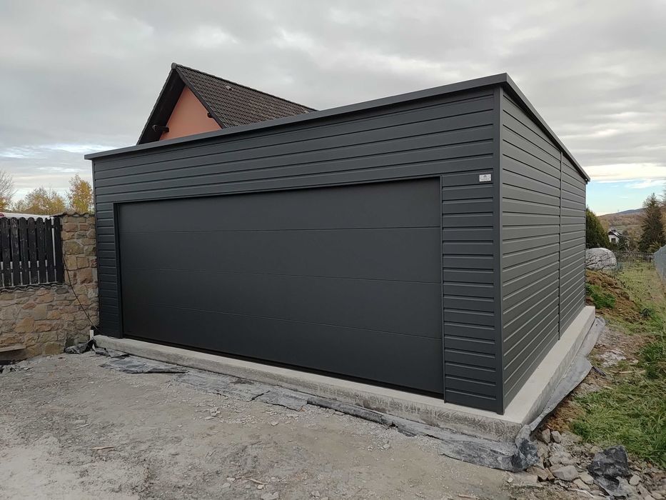 Garaż Dwustanowiskowy 6x5,8 – PREMIUM z bramą segmentową