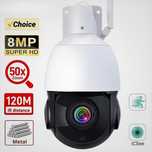 Kamera监控ująca Wifi 4K PTZ • Metalowa • ZOOM 50x • Bez Abonamentu • AI