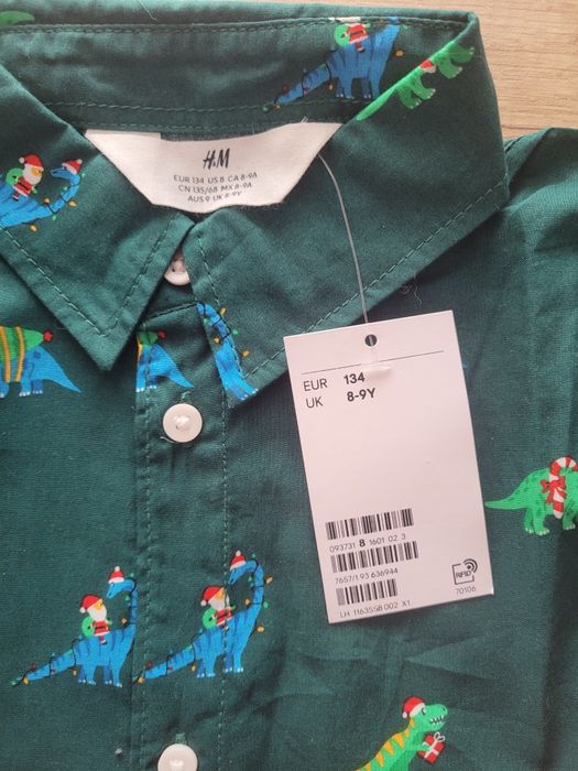 koszula świąteczna h&m r 134
