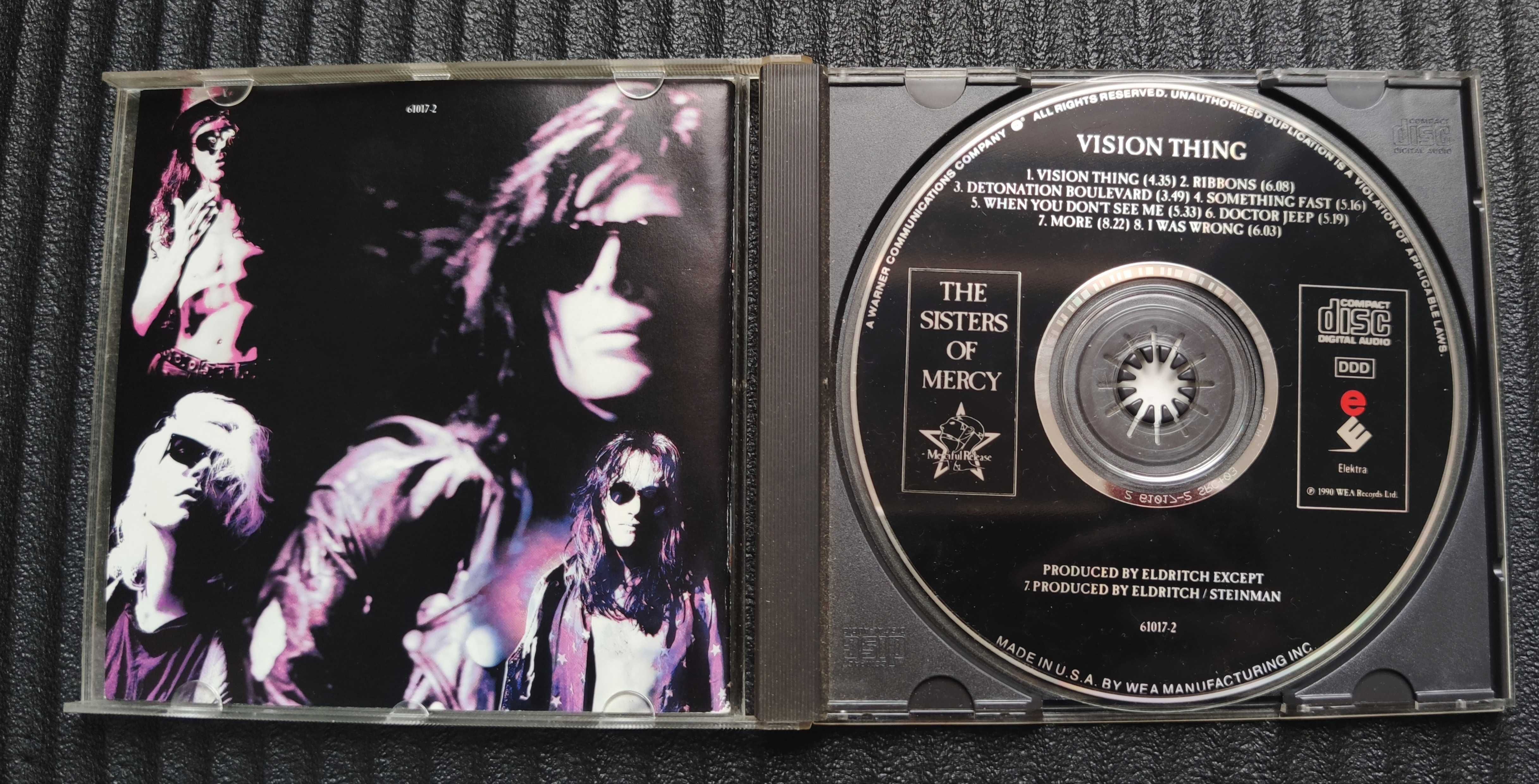 CD "Sisters of Mercy - Vision Thing" - muito bom estado