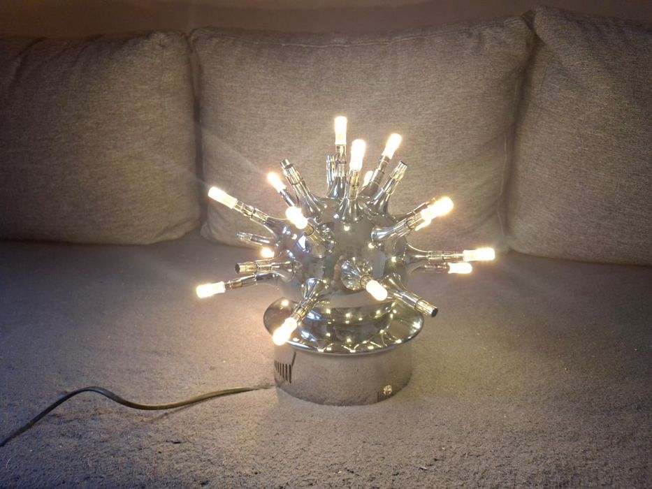 Lampa sufitowa z dmuchanego szkła