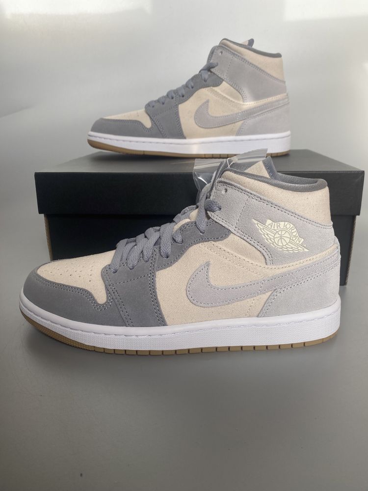 Jordan 1 Mid SE Coconut Milk Particle Grey 40