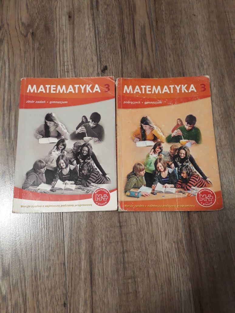 Zestaw podręcznik i zbiór zadań Matematyka z plusem 3 gimnazjum GWO
