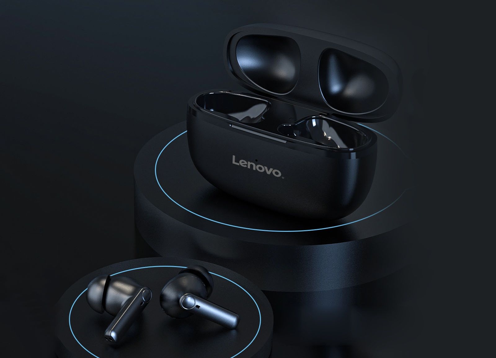 Słuchawki bezprzewodowe douszne Lenovo HT05 Czarne Kup z Olx!