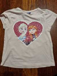 T-shirt z ELSA Kraina Lodu 110/116  GRATIS sukienka