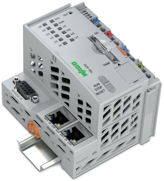 Sterownik 8212 PLC WAGO PFC200  i zasilacz .