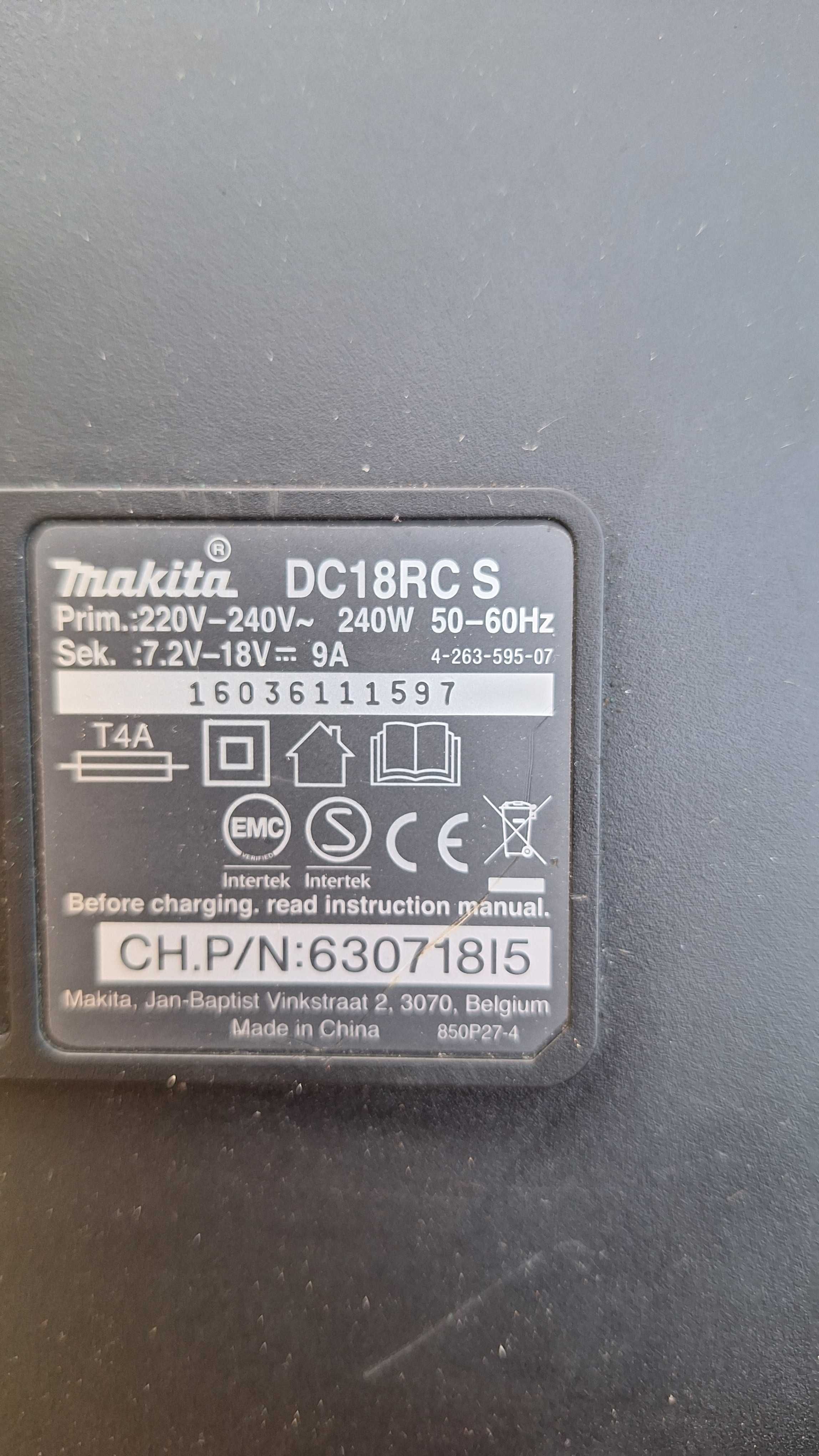 Ładowarka szybka Makita DC18RC 18V 9A