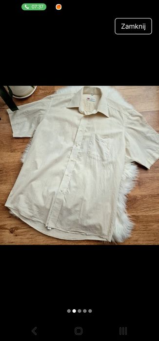 Świetna 100% bawełna koszula na krótki rękaw na lato męska na wiosnę