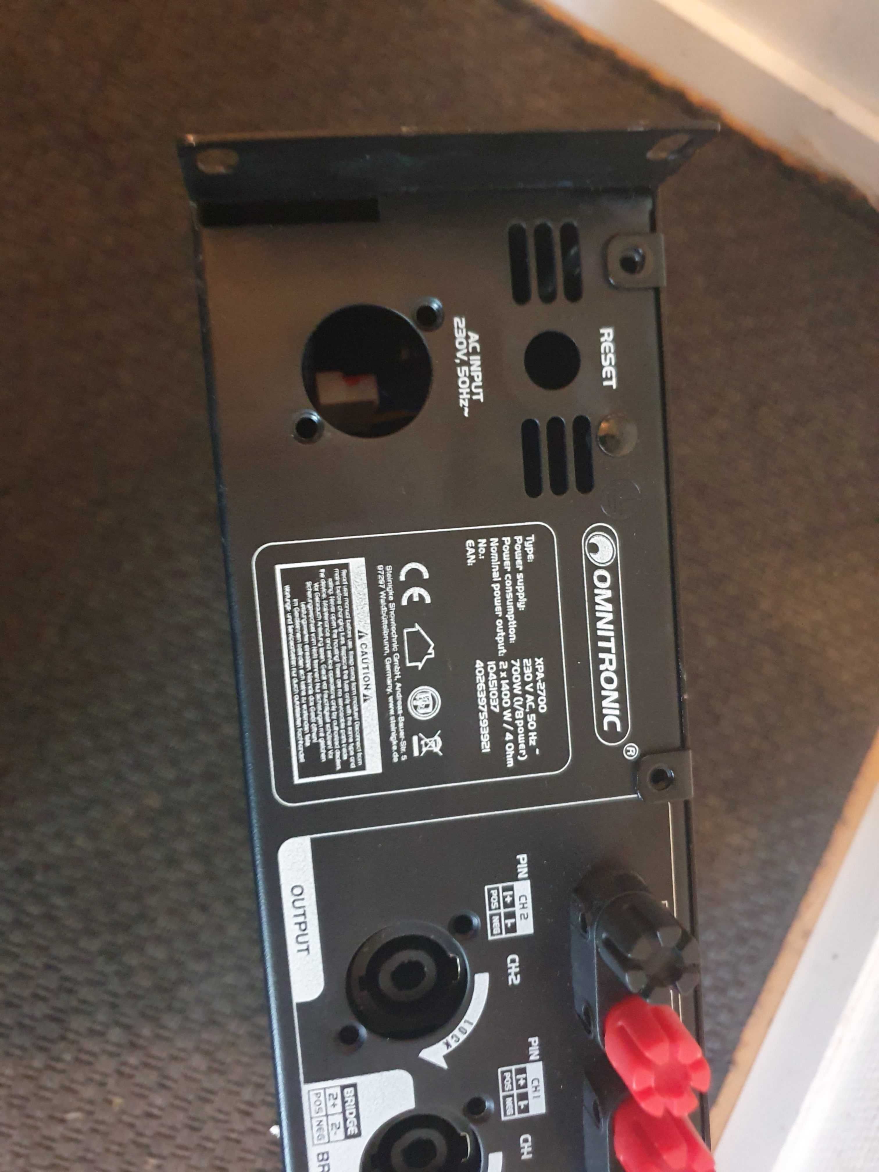 Koncowka mocy OMNITRONiC XPA2700 nietestowana niesprawna